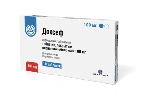 Купить Доксеф 100 мг 10 шт таблетки покрытые пленочной оболочкой