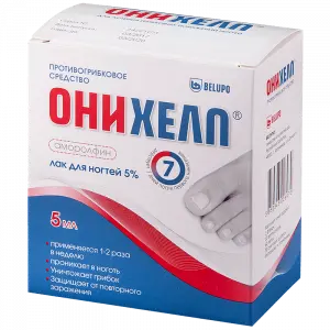 Купить Онихелп 5 % 5 мл лак для ногтей флакон