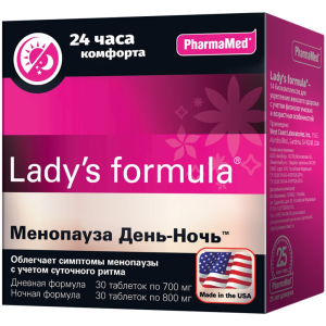 Купить: Lady's formula Менопауза День-Ночь 30 + 30 шт таблетки