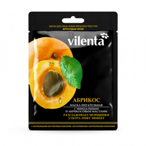 Купить: Vilenta тканевая крем-маска питательная с миндальным и абрикосовым маслом