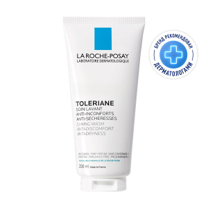 Купить: La Roche-Posay Toleriane Caring Wash 200 мл крем-гель очищающий  для умывания лица с пантенолом