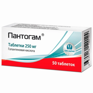 Купить: Пантогам 250 мг 50 шт таблетки
