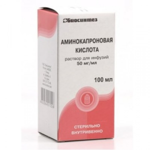Купить: Аминокапроновая кислота 5 % 100 мл раствор для инфузий