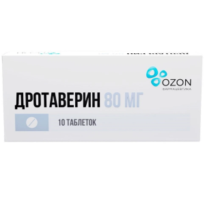 Купить: Дротаверин 80 мг 10 шт таблетки