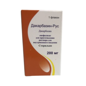 Купить: Дакарбазин-Рус 200 мг 1 шт лиофилизат для приготовления раствора для внутривенного введения