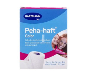Купить: Peha-Haft Color 6 см х 4 м бинт эластичный когезивный фиксирующий белый