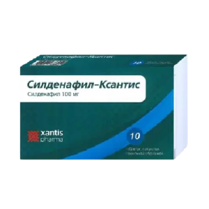 Купить: Силденафил Ксантис 100 мг 10 шт таблетки покрытые пленочной оболочкой
