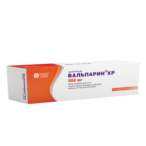 Купить: Вальпарин ХР 500 мг 100 шт таблетки покрытые пленочной оболочкой пролонгированного действия