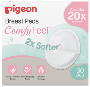 Купить: Pigeon Comfy Feel Breast Pads 30 шт вкладыши для бюстгралтера с алоэ