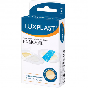 Купить: Luxplast 7 шт пластырь гидроколлоид на мозоль