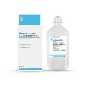 Купить: Натрия хлорид-СОЛОфарм 0,9% 500 мл 20 шт раствор для инфузий