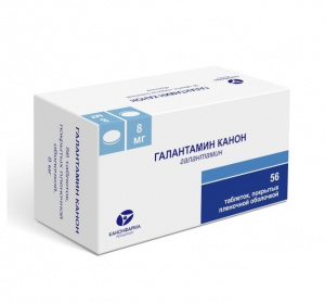 Купить: Галантамин-Канон 8 мг 56 шт таблетки покрытые пленочной оболочкой