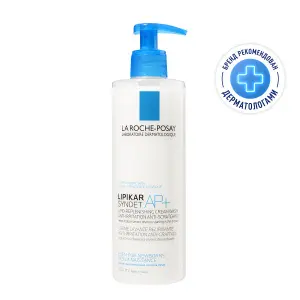 Купить La Roche-Posay Lipikar Syndet AP+ 400 мл крем-гель липидовосстанавливающий очищающий  для лица и тела у взрослых детей и новорожденных младенцев