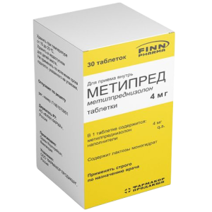 Купить: Метипред 4 мг 30 шт таблетки