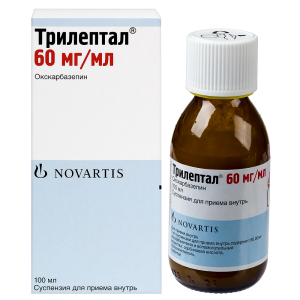 Купить: Трилептал 60 мг/мл 100 мл суспензия для приема внутрь