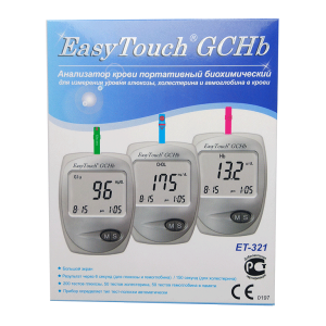 Купить: EasyTouch GCHb анализатор для контроля уровня глюкозы холестерина гемоглобина