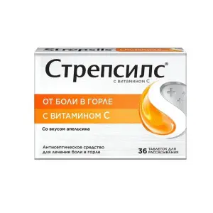Купить Стрепсилс 36 шт таблетки для рассасывания витамин С