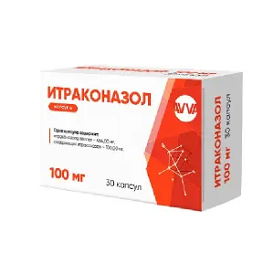 Купить Итраконазол 100 мг 30 шт капсулы