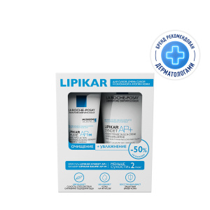 Купить: La Roche-Posay Lipikar+ набор АР+М 75 мл бальзам + Syndet  АР+ 200 мл  крем-гель