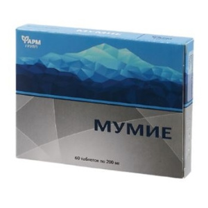 Купить: Мумие 200 мг 60 шт таблетки