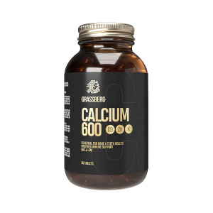 Купить: Grassberg Кальций 600 + Д3 + Цинк + Витамин К 60 шт таблетки