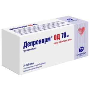 Купить: Депренорм ОД 70 мг 30 шт таблетки с пролонгированным высвобождением покрытые пленочной оболочкой