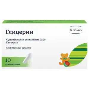 Купить Глицерин 1,24 г 10 шт суппозитории ректальные для детей