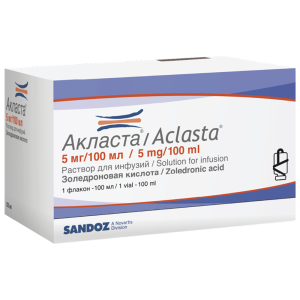 Купить: Акласта 5 мг 100 мл раствор для инфузий