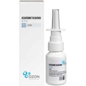 Купить: Ксилометазолин 0,1 % 20 мл спрей назальный