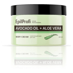 Купить: EpilProfi 300 мл крем для тела укрепляющий с маслом авокадо и алоэ вера