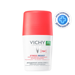 Купить: Vichy 50 мл дезодорант-антиперспирант шариковый  анти-стресс от повышенного потоотделения 72 ч