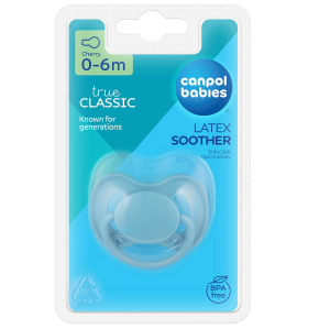 Купить: Canpol Babies 22/223_BLU 1 шт соска-пустышка латексная 0-6 мес голубой