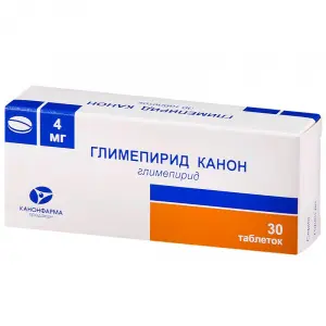 Купить Глимепирид Канон 4 мг 30 шт таблетки