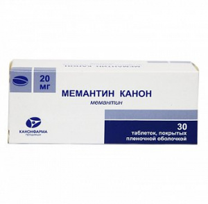 Купить: Мемантин-Канон 20 мг 30 шт таблетки покрытые пленочной оболочкой