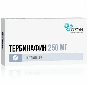 Купить Тербинафин 250 мг 14 шт таблетки