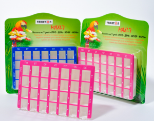 Купить: Таблетон таблетница макси 7 дней 4 приема