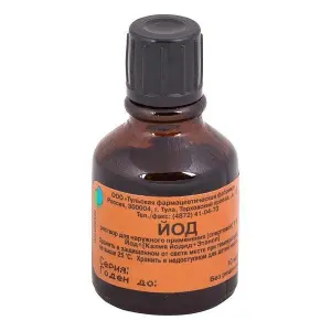 Купить Йод 5 % 10 мл раствор спиртовой