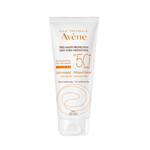 Купить: Avene 100 мл молочко солнцезащитное с минеральным экраном SPF50+