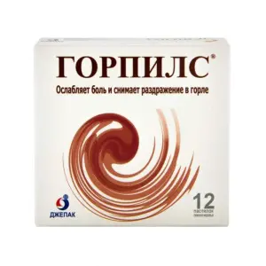 Купить Горпилс 12 шт пастилки для рассасывания мед-лимон