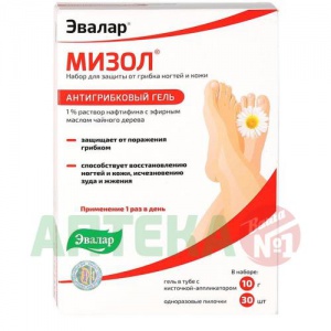 Купить: Мизол 10 г гель для ухода за ногтями и кожей + 30 шт пилочки