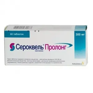 Купить Сероквель Пролонг 300 мг 60 шт таблетки с пролонгированным высвобождением покрытые пленочной оболочкой