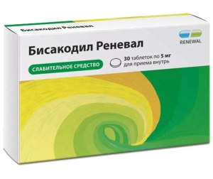 Купить: Бисакодил Реневал 5 мг 30 шт таблетки кишечнорастворимые покрытые оболочкой