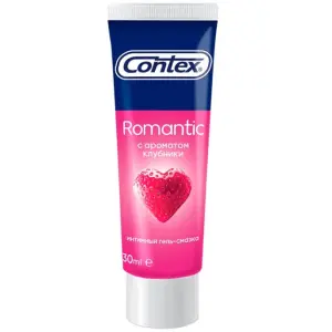 Купить Contex Romantic 30 мл гель-смазка лубрикант клубника