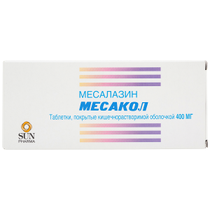 Купить: Месакол 400 мг 50 шт таблетки кишечнорастворимые покрытые пленочной оболочкой