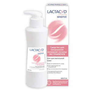 Купить Lactacyd Pharma Sensitive 250 мл средство для интимной гигиены эктрамягкое для чувствительной кожи