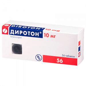 Купить: Диротон 10 мг 56 шт таблетки