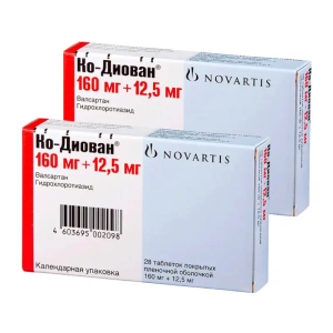 Купить: Набор 2 уп. Ко-Диован 160 мг + 12,5 мг 28 шт таб