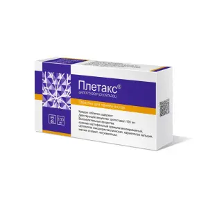 Купить Плетакс 100 мг 60 шт таблетки