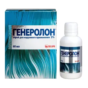 Купить Генеролон 5% 60 мл спрей для наружного применения