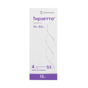 Купить Тирзетта 15 мг 0,5 мл 4 шт раствор для подкожного введения шприцы в автоинжекторах